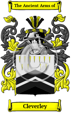 Cleverley Family Crest Download (jpg) Heritage Series - 150 DPI