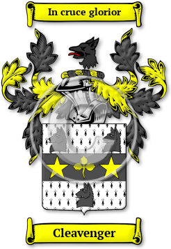 Cleavenger Family Crest Download (jpg) Legacy Series - 150 DPI