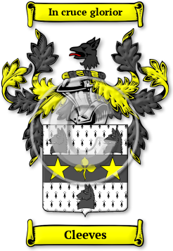 Cleeves Family Crest Download (JPG) Legacy Series - 600 DPI