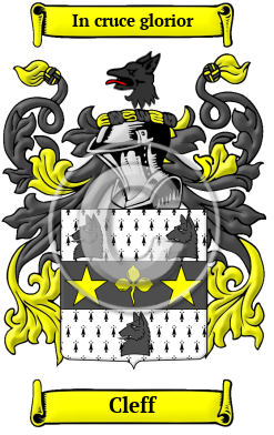 Cleff Family Crest Download (JPG) Heritage Series - 600 DPI