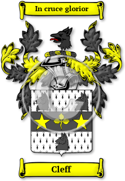 Cleff Family Crest Download (JPG) Legacy Series - 600 DPI