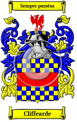 Cliffearde Family Crest/Coat of Arms