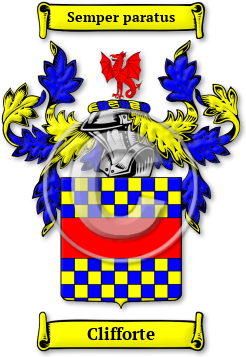 Clifforte Family Crest Download (JPG) Legacy Series - 600 DPI