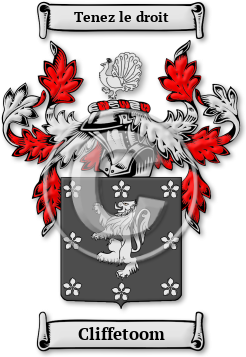 Cliffetoom Family Crest Download (JPG) Legacy Series - 600 DPI