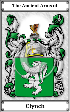 Clynch Family Crest Download (JPG)  Book Plated - 150 DPI