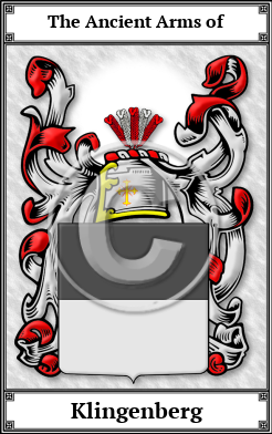 Klingenberg Family Crest Download (JPG) Book Plated - 600 DPI