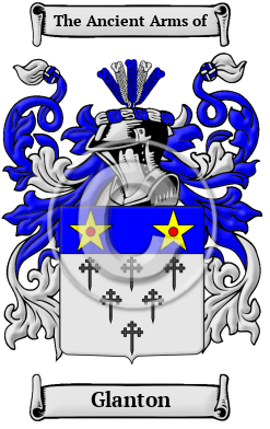 Glanton Family Crest/Coat of Arms