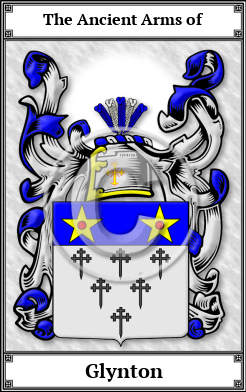 Glynton Family Crest Download (JPG)  Book Plated - 150 DPI