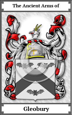 Gleobury Family Crest Download (JPG)  Book Plated - 150 DPI