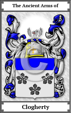 Clogherty Family Crest Download (JPG)  Book Plated - 150 DPI
