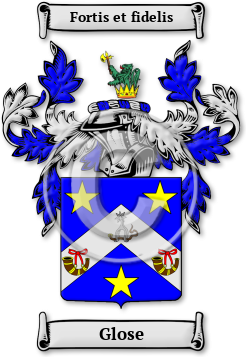 Glose Family Crest Download (jpg) Legacy Series - 150 DPI