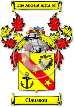 Clausson Family Crest Download (jpg) Legacy Series - 150 DPI