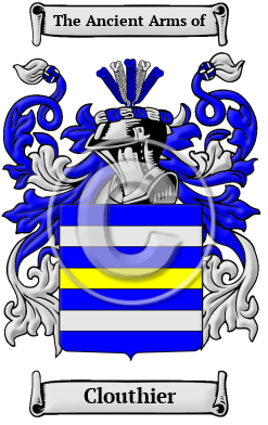 Clouthier Family Crest Download (JPG) Heritage Series - 600 DPI