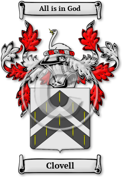 Clovell Family Crest Download (JPG) Legacy Series - 600 DPI