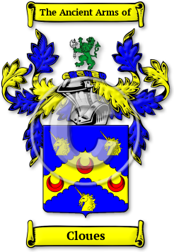 Cloues Family Crest Download (JPG) Legacy Series - 600 DPI