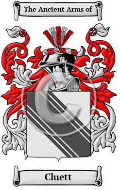 Cluett Family Crest/Coat of Arms