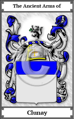 Clunay Family Crest Download (JPG)  Book Plated - 150 DPI