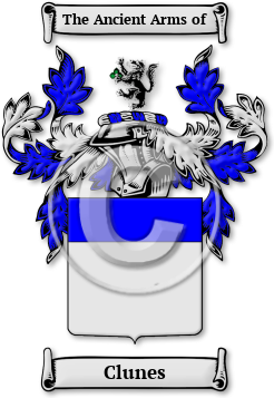 Clunes Family Crest Download (jpg) Legacy Series - 150 DPI