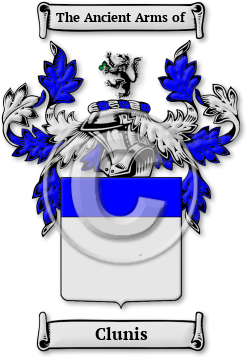 Clunis Family Crest Download (jpg) Legacy Series - 150 DPI