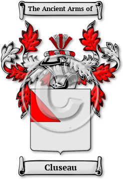 Cluseau Family Crest Download (jpg) Legacy Series - 150 DPI