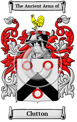 Clutton Family Crest/Coat of Arms