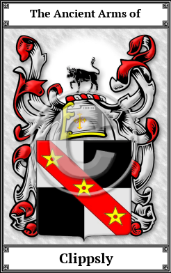 Clippsly Family Crest Download (JPG) Book Plated - 600 DPI
