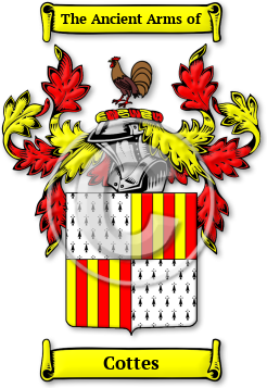Cottes Family Crest Download (jpg) Legacy Series - 150 DPI