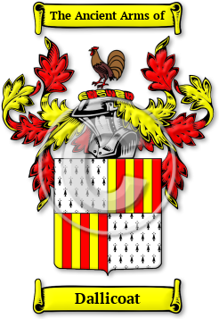 Dallicoat Family Crest Download (jpg) Legacy Series - 150 DPI
