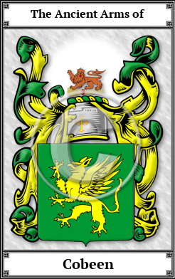 Cobeen Family Crest Download (JPG)  Book Plated - 150 DPI