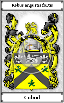 Cubod Family Crest Download (JPG)  Book Plated - 150 DPI