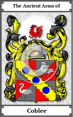 Coblee Family Crest Download (JPG) Book Plated - 600 DPI