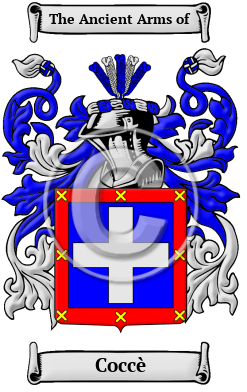 Coccè Family Crest Download (JPG) Heritage Series - 300 DPI
