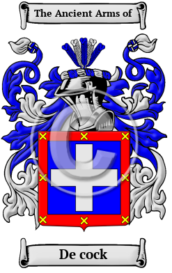 De cock Family Crest/Coat of Arms