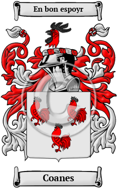 Coanes Family Crest Download (JPG) Heritage Series - 600 DPI