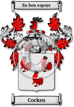 Cocken Family Crest Download (jpg) Legacy Series - 150 DPI