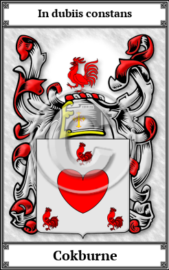 Cokburne Family Crest Download (JPG)  Book Plated - 150 DPI