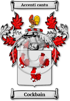 Cockbain Family Crest Download (jpg) Legacy Series - 150 DPI