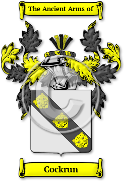 Cockrun Family Crest Download (jpg) Legacy Series - 150 DPI