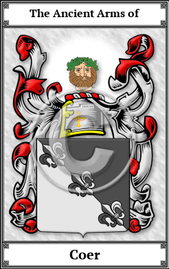Coer Family Crest Download (JPG) Book Plated - 300 DPI