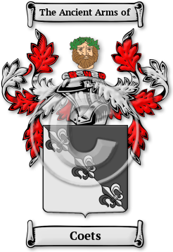 Coets Family Crest Download (jpg) Legacy Series - 150 DPI