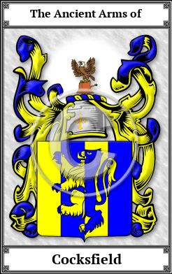 Cocksfield Family Crest Download (JPG)  Book Plated - 150 DPI