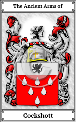 Cockshott Family Crest Download (JPG)  Book Plated - 150 DPI