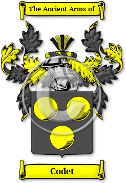 Codet Family Crest Download (jpg) Legacy Series - 150 DPI