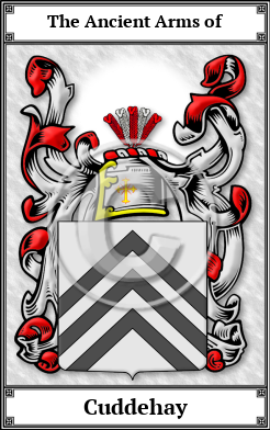 Cuddehay Family Crest Download (JPG)  Book Plated - 150 DPI