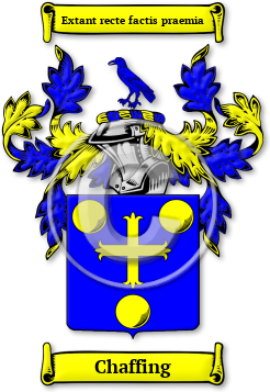 Chaffing Family Crest Download (jpg) Legacy Series - 150 DPI