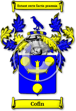 Cofin Family Crest Download (jpg) Legacy Series - 150 DPI