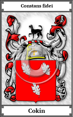 Cokin Family Crest Download (JPG)  Book Plated - 150 DPI