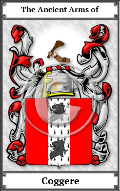 Coggere Family Crest Download (JPG) Book Plated - 600 DPI