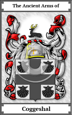 Coggeshal Family Crest Download (JPG)  Book Plated - 150 DPI