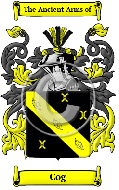 Cog Family Crest Download (JPG) Heritage Series - 600 DPI